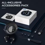 TRAUSI Wireless Earbuds with Smart Touch Screen & 180° Rotating Case – Bluetooth 5.4 Headphones, Noise Cancelling Ear Buds, Stress Relief Design Earphones - Image 7