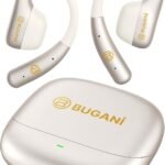 BUGANI Open Ear Earbuds, Open Ear Headphones, Running Earbuds Wireless | Headphones Bluetooth Wireless 5.4, Noise Cancelling Earbuds 50H Playtime, IPX5 Waterproof Earphones For Workout, Running