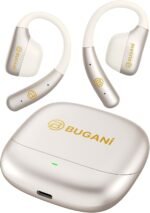 BUGANI Open Ear Earbuds, Open Ear Headphones, Running Earbuds Wireless | Headphones Bluetooth Wireless 5.4, Noise Cancelling Earbuds 50H Playtime, IPX5 Waterproof Earphones For Workout, Running