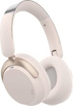 Persona 3rd ANC Bluetooth Headphones, Over Ear Headphones with Bluetooth 5.4, 70 Hours Playtime, Noise Cancelling Headphone with Mic, Foldable Lightweight Headset, Comfort Fit for Gym, Travel, White