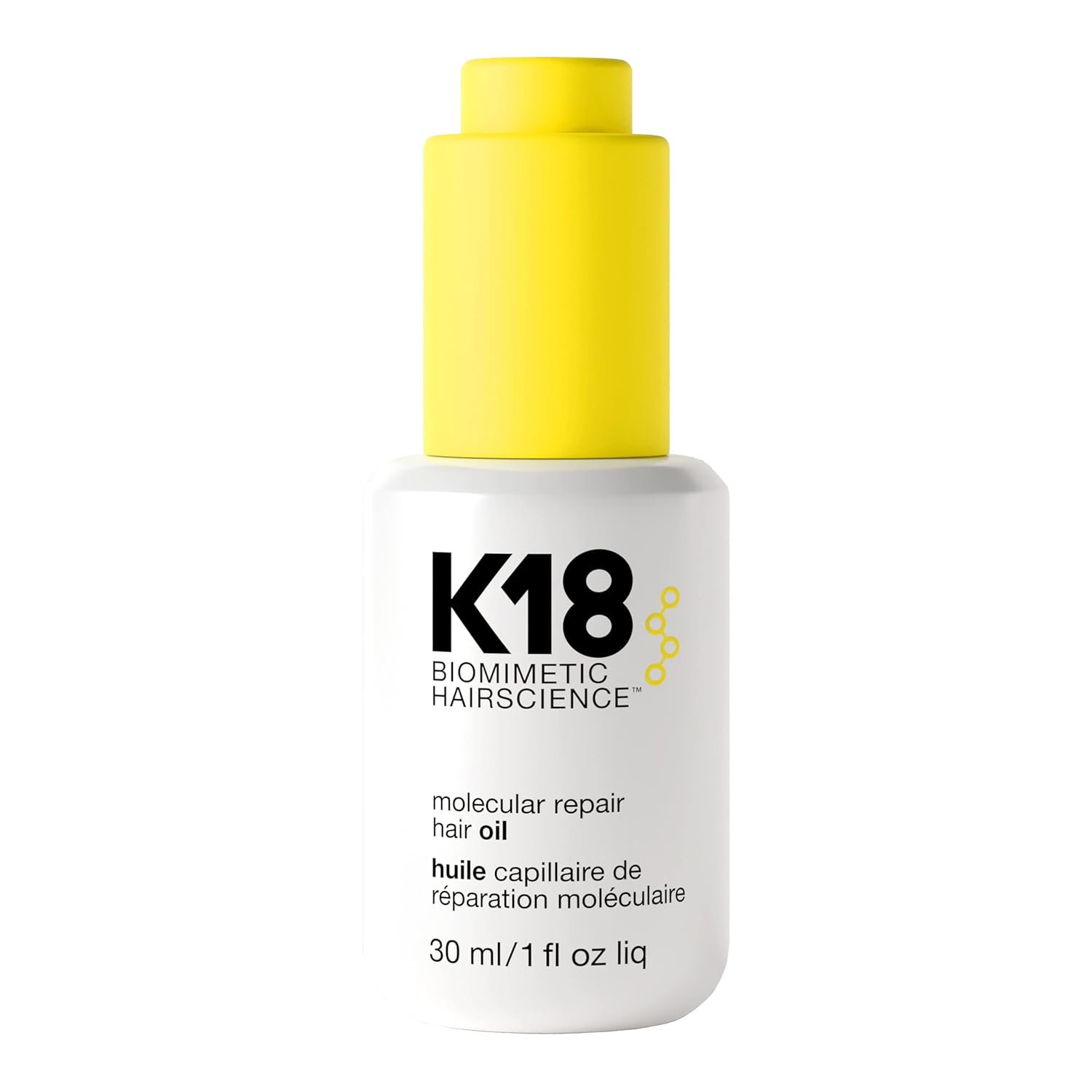 61osDPVWR7L._SL1500_.jpg K18 Molecular Repair Hair Oil, Weightless Oil for Stronger, Healthier Hair, Suitable For All Hair Types - Image 1