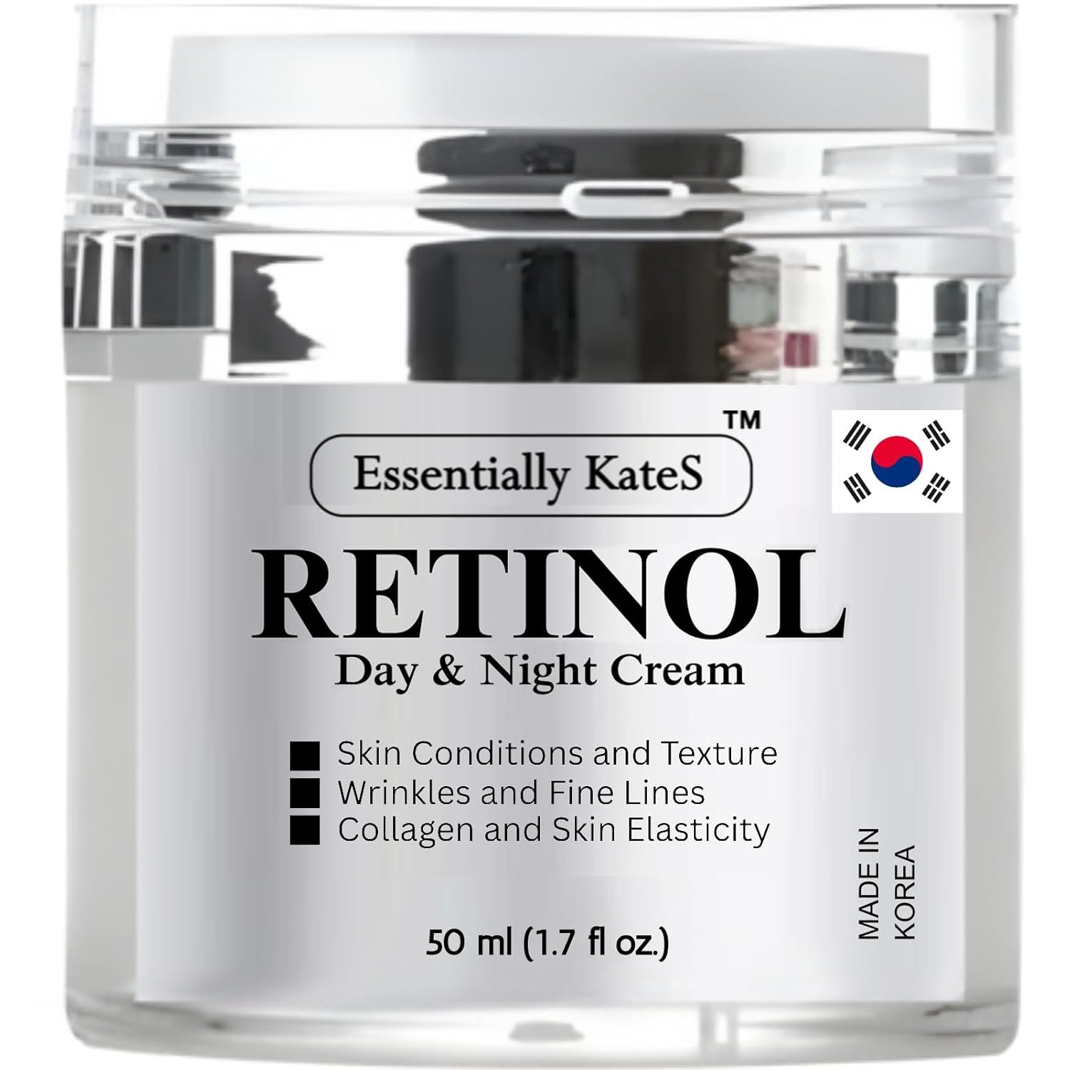61owNvDnDpL._SL1500_.jpg Essentially KateS Retinol Cream for Face and Eye, The Gentle Revolution | K-Beauty Anti-Aging Moisturizer with Hyaluronic Acid and Vitamin E | Gentle, Hydrating, Firming, 50 ml (1.7 fl oz) - Image 1