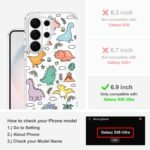 MOSNOVO for Samsung Galaxy S26 Ultra Clear Case, Fit for MagSafe, 6.6ft Military-Grade Shockproof Magnetic Protective Phone Cover,Dinosaur Land - Image 2