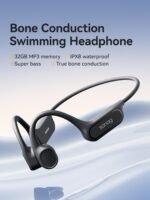Sanag Swimming Bone Conduction Headphones Earbuds IPX8 Waterproof Underwater 8H Playtime Wireless Bluetooth Earphones with 32GB MP3 for Running Cycling Sport, Blue - Image 3