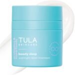 TULA Skin Care Beauty Sleep Overnight Repair Treatment - Anti-Aging, Night Cream, Contains Natural Peptides, AHAs, & Vitamin C to Reduce the Appearance of Lines and Dull Tone