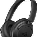 Hybrid Active Noise Cancelling Headphones, Over-Ear Bluetooth Headphone with Hi-Res Audio, 90H Playtime, Deep Bass, Transparency Mode, Foldable Comfort Cups, Graduation Gifts for Travel Office - Black