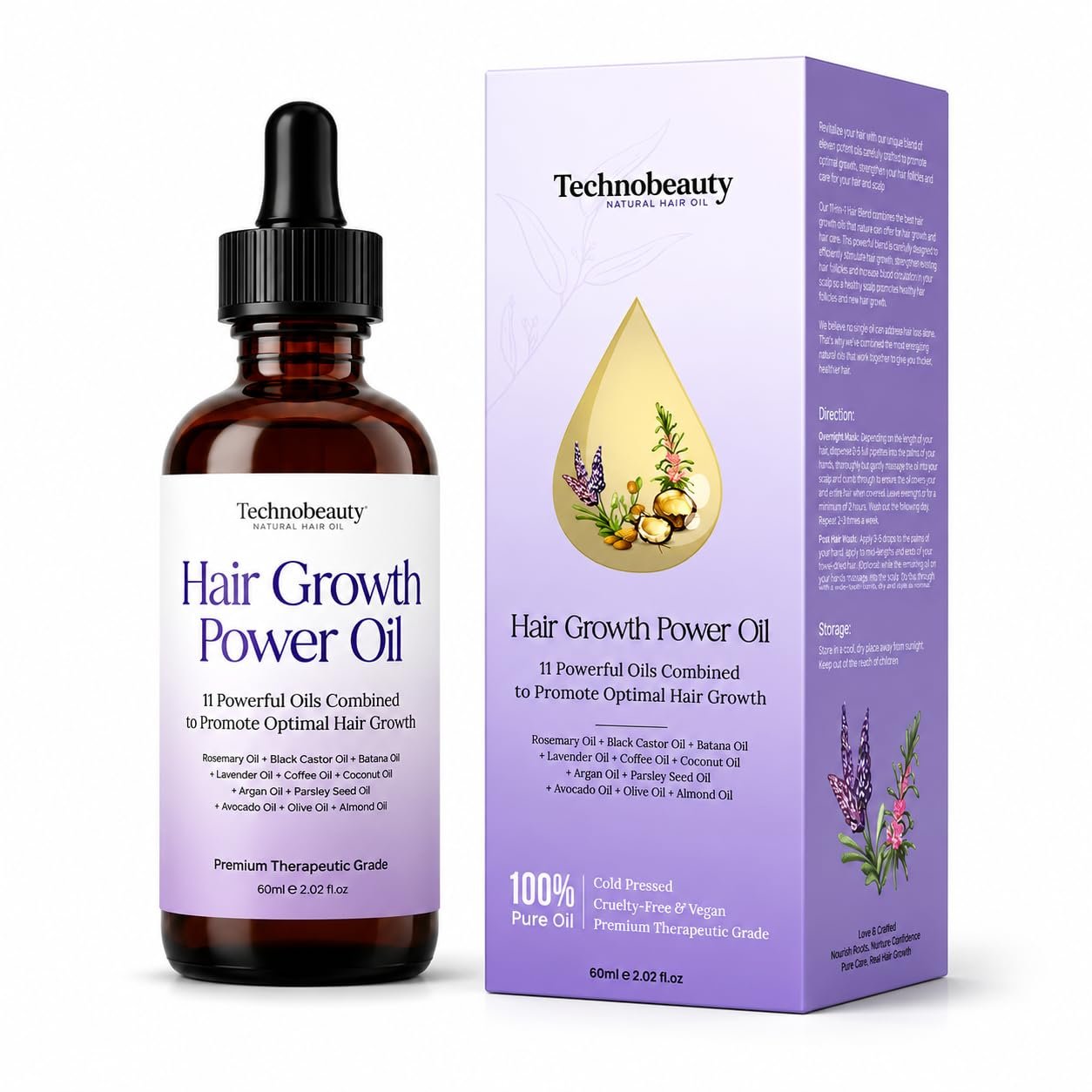 61uiOnoG1uL._SL1254_.jpg Hair Growth Oil Rosemary Oil for hair growth 11 Oils Infused for optimal Hair Care & Growth - Image 1