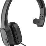 Trucker Bluetooth Headset V5.0, Wireless Headset with Noise Canceling&Mute Microphone for Cell Phones, On Ear Bluetooth Headphone for Computer, Zoom Meetings, Skype, Home Office