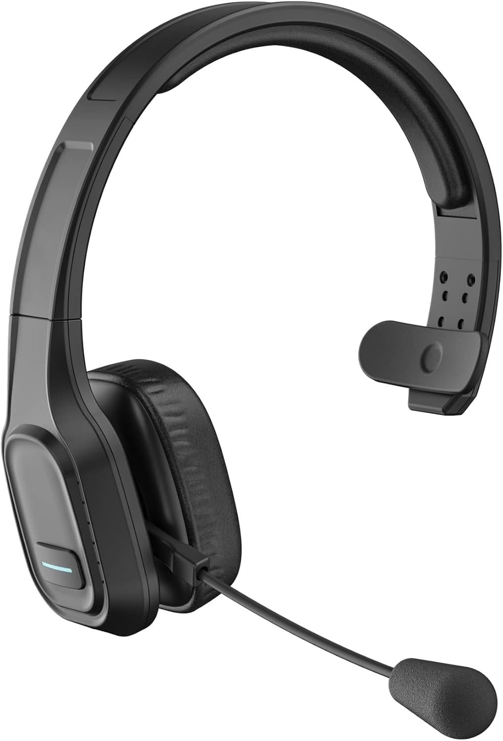 61yhlHZtAcL._AC_SL1500_.jpg Trucker Bluetooth Headset V5.0, Wireless Headset with Noise Canceling&Mute Microphone for Cell Phones, On Ear Bluetooth Headphone for Computer, Zoom Meetings, Skype, Home Office - Image 1