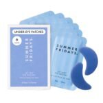 Summer Fridays Jet Lag Hydrating Eye Patches - De-puffing Hydrogel Under Eye Masks with Hyaluronic Acid, Caffeine + Peptides - Soothing + Refreshing At-Home + Travel Skin Care (6 Pairs) | De-Puffing & Soothing Under Eye Masks, Korean Skin Care Eye Mask Formula with Hyaluronic Acid & Peptides, Travel Essentials