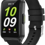Fitness Tracker (Answer/Make Call)，Smart Watch 24/7 Heart Rate Spo2 Blood Oxygen Monitor Sleep Tracker, 120 Sports Modes Pedometer Calorie Step Tracker, Waterproof Activity Tracker for Women Men Black