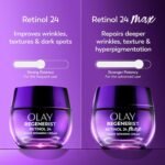 Olay Retinol Night Cream for Women, MAX, Anti-Aging Face Mousturizer, Fragrance-Free, Non Greasy - Anti-Wrinkle, Smooth Fine Lines, Hydrating Skin Care - Triple Collagen Cream, Niacinamide, 1.7oz - Image 3