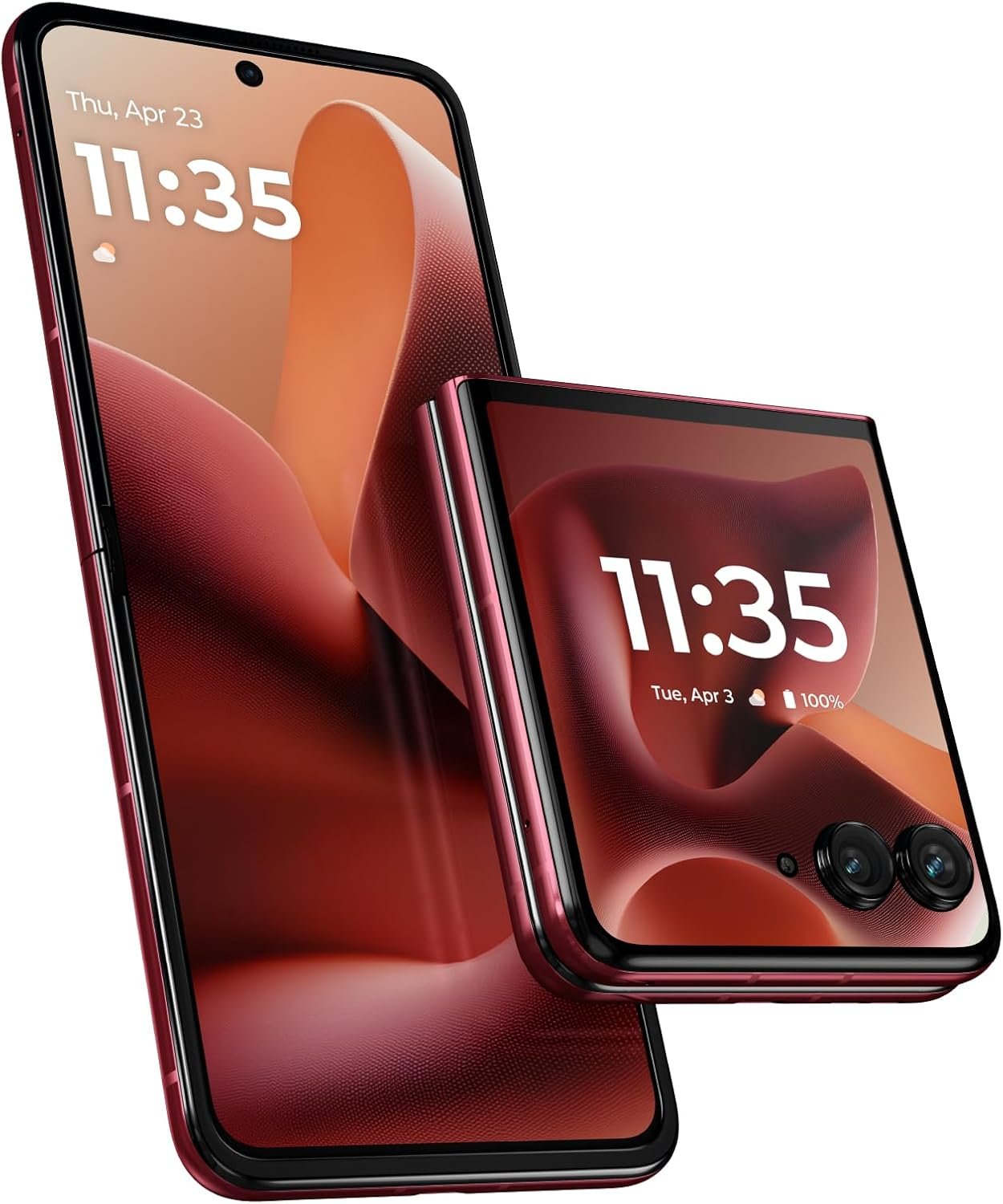 711pi8UFnHL._AC_SL1500_.jpg Motorola Razr Ultra 2025 | Unlocked | Made for US 16/512GB | 50MP Camera | Pantone Rio Red - Image 1