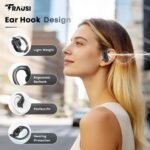 Wireless Earbuds Bluetooth Headphones, 54H Playtime Stereo Over Ear Buds with ENC Noise Cancelling, LED Power Display, IPX7 Waterproof Sport Earphones with Earhooks for Running/Workouts (Black) - Image 2