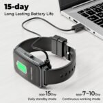 Fitness Tracker (Answer/Make Call)，Smart Watch 24/7 Heart Rate Spo2 Blood Oxygen Monitor Sleep Tracker, 120 Sports Modes Pedometer Calorie Step Tracker, Waterproof Activity Tracker for Women Men Black - Image 7