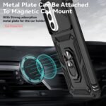 for Samsung Galaxy A17 / Galaxy A26 5G Case, with Slide Camera Cover HD Screen Protector [Military Grade Drop Tested] Ring Holder Kickstand Protective Phone Case for Samsung Galaxy A17, Black - Image 2
