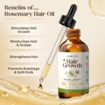 Rosemary & Castor Hair Growth Oil + Scalp Massager Set - Image 2
