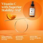 TruSkin Brightening Vitamin C Serum for Face with Hyaluronic Acid, 2 fl oz | Anti aging face serum with Vitamin E to improve the look of dark spots, fine lines, skin tone & support radiant-looking skin - Image 4