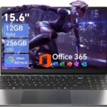15.6'' AI Laptop with Office 365 12GB RAM 256GB SSD Win 11 Laptops