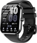 Smart Watch for Men Women, 1.83" HD Touch Screen Smartwatch with Bluetooth Call, IP68 Waterproof, 130+ Sport Modes Fitness Tracker Heart Rate Sleep Monitor Pedometer, Compatible with Android iPhone