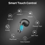Monster N-Lite 208 Bluetooth 5.4 Wireless Earbuds | Built-In Microphone With Touch Control, 30 Hours Playback, Type-C Fast Charging, For Running & Daily Workout, Black - Image 5
