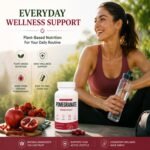 Organic Pomegranate Extract Capsules, Pomegranate Supplement with Naturally Occurring Polyphenols, Plant-Based Daily Wellness Formula, Non-GMO & Gluten Free, 60 Vegan Capsules - Image 4