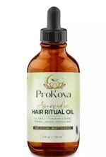 Ayurvedic Hair Growth Oil for Women & Men, Rosemary, Castor & Herbal Hair Oil, Helps Support Hair Growth, Strengthens Roots, Moisturizes Dry Scalp, Reduces Breakage, 4 oz