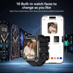 Smart Watch for Men Women, 1.83" HD Touchscreen Fitness Tracker, Smartwatch with Bluetooth Calling, 130+ Sports Modes, Heart Rate Sleep Step Monitor, IP68 Waterproof, Compatible with iOS & Android - Image 4