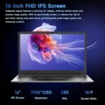16 inch Laptop Computer,8GB RAM 256GB SSD Storage Laptop PC,with AMD A9 Processor(up to 3.2GHz),IPS FHD Display,Win11,Students & Work Notebook Computer, Cooling System, 9000mAh Battery - Image 4