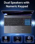 15.6'' AI Laptop with Office 365 12GB RAM 256GB SSD Win 11 Laptops - Image 8