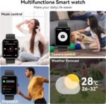 Smart Watch for Men Women with Alexa Built-in, Bluetooth Calling, 1.83'' HD Touch Screen Fitness Tracker with Heart Rate/Sleep Monitor, 120+ Sports Modes, IP68 Water-Resistant Watch for Android & iOS - Image 6