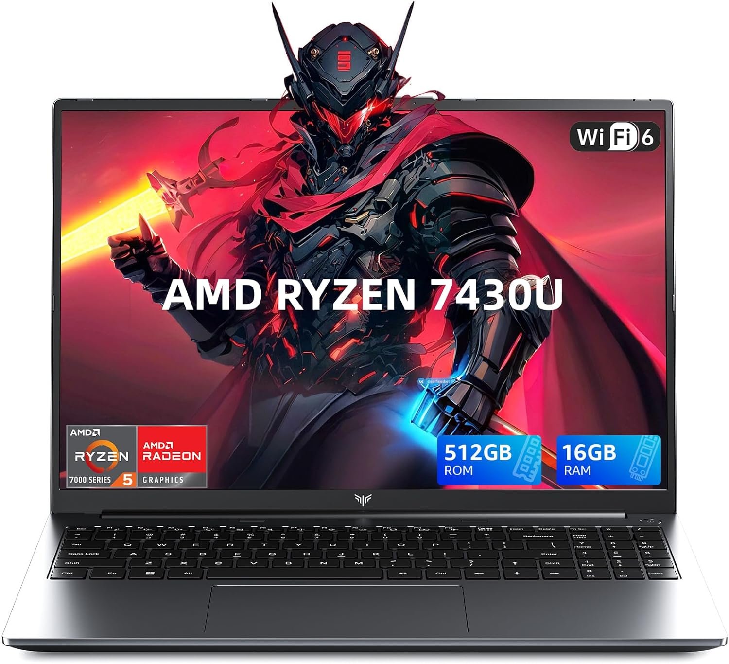 71D4xomw-wL._AC_SL1500_.jpg Light Gaming Laptop, ΑΜD Ryzen 7430U (Up to 4.3GHz), 16GB RAM 512GB SSD | 15.6 inch Laptop Computer, WiFi 6, BT5.2, Webcam, Type-C, Windows 11 Laptop for Student, Business - Image 1