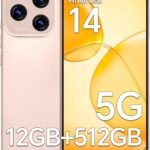 KN16 ProMax Unlocked Cell Phones, 12+512GB Android 6.8" 108MP 5000mAh