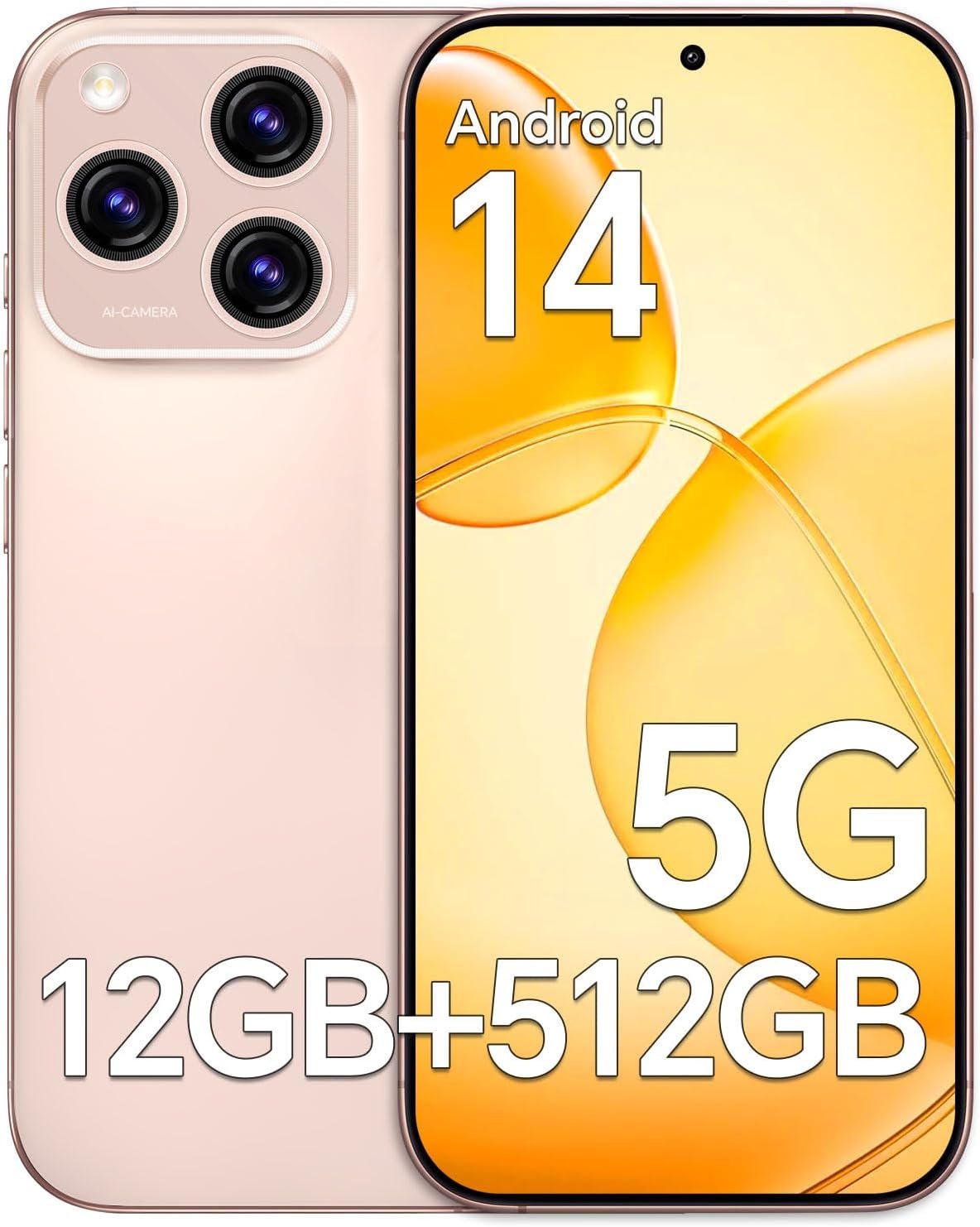 71DCTiqcpAL._AC_SL1500_.jpg KN16 ProMax Unlocked Cell Phones, 12+512GB Android 6.8" 108MP 5000mAh - Image 1