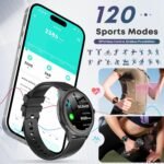 Smart Watch for Men, 1.39" HD Touchscreen Smartwatch with 120 Sports Modes, AI Voice Assistant, Heart Rate/Sleep Monitor, Bluetooth Call & Music Control Fitness Watch for iPhone/Android (Black) - Image 4