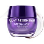Olay Retinol Night Cream for Women, MAX, Anti-Aging Face Mousturizer, Fragrance-Free, Non Greasy - Anti-Wrinkle, Smooth Fine Lines, Hydrating Skin Care - Triple Collagen Cream, Niacinamide, 1.7oz
