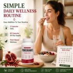 Organic Pomegranate Extract Capsules, Pomegranate Supplement with Naturally Occurring Polyphenols, Plant-Based Daily Wellness Formula, Non-GMO & Gluten Free, 60 Vegan Capsules - Image 6