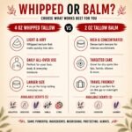 Organic Beef Tallow for Skin & Face - Whipped Honey Balm, Unscented (4 OZ) | Whipped Beef Tallow Moisturizer for Face and Body, Grass Fed Honey Tallow Balm, Unscented, Eczema and Rosacea Relief - Image 9