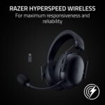 Razer BlackShark V3 X HyperSpeed Wireless PC Gaming Headset, Black | 50mm Drivers, Cardioid Mic, 2.4 GHz, Bluetooth, USB, Works with Mac, PS5, Nintendo Switch, Smartphone, 70 Hr Battery - Image 5