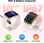 Curve Smart Watch for Men Women, 1.91" Smartwatches with 120+ Sport Modes, Fitness Tracker with Bluetooth Call, Heart Rate, Waterproof Activity Tracker Smartwatch for iOS Android Phones - Image 8