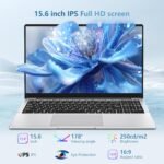DUNHOO Laptop, 15.6’’ Laptop Computer with Celeron Processor N4000, 2Cores 2Threads, 12GB RAM DDR4 256GB SSD Laptops, UHD Graphics 600, Lap Top 180°Hinge, FHD 1920 * 1080, WiFi 5, BT 4.2, Win 11 Pro - Image 2