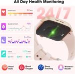 Curve Smart Watch for Men Women, 1.91" Smartwatches with 120+ Sport Modes, Fitness Tracker with Bluetooth Call, Heart Rate, Waterproof Activity Tracker Smartwatch for iOS Android Phones - Image 4