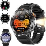 KPEP Smart Watch for Men (Answer/Make Call) - 1.53" HD Military Smartwatch