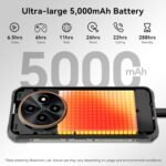 Blackview Fort 2 Rugged Phone Android 16, 10.7mm Ultra-Thin Rugged Smartphone Unlocked, 24GB + 128GB/2TB 6.56”HD+90Hz Large Dispaly, 4G T-Mobile Dual SIM IP69K Waterproof 16MP+13MP Camera, NFC/GPS - Image 7