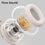 Persona 3rd ANC Bluetooth Headphones, Over Ear Headphones with Bluetooth 5.4, 70 Hours Playtime, Noise Cancelling Headphone with Mic, Foldable Lightweight Headset, Comfort Fit for Gym, Travel, White - Image 2