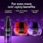 Olay Retinol Night Cream for Women, MAX, Anti-Aging Face Mousturizer, Fragrance-Free, Non Greasy - Anti-Wrinkle, Smooth Fine Lines, Hydrating Skin Care - Triple Collagen Cream, Niacinamide, 1.7oz - Image 9