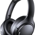 Hybrid Active Noise Cancelling Bluetooth 6.0 Headphones 120H Long Playtime, 6 ENC Mic, Over Ear Headphones Wireless, Hi-Res Audio, Memory Foam Earcup, Transparency Mode ANC Headphone for Travel Office