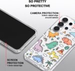 MOSNOVO for Samsung Galaxy S26 Ultra Clear Case, Fit for MagSafe, 6.6ft Military-Grade Shockproof Magnetic Protective Phone Cover,Dinosaur Land - Image 4