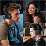Bluetooth Headphones, Hybrid Active Noise Cancelling Over Ear Headphones | 35H Playtime, HiFi Stereo Foldable wireless Headphones with Foam Ear Cups for Sports, Office, Travel - Image 7