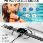 Smart Watch for Men Women, 1.83" HD Touch Screen with Bluetooth Call, IP68 Waterproof, 140+ Sport Modes, Fitness Tracker with Heart Rate & Sleep Monitor, Pedometer, Compatible with Android iPhone - Image 7